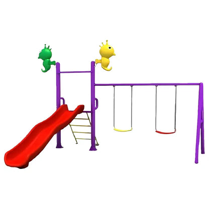 Myts Tiny Thrills Outdoor Playcentre with Slide & 2 Swings