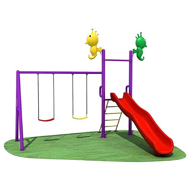 Myts Tiny Thrills Outdoor Playcentre with Slide & 2 Swings