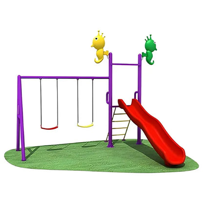 Myts Tiny Thrills Outdoor Playcentre with Slide & 2 Swings