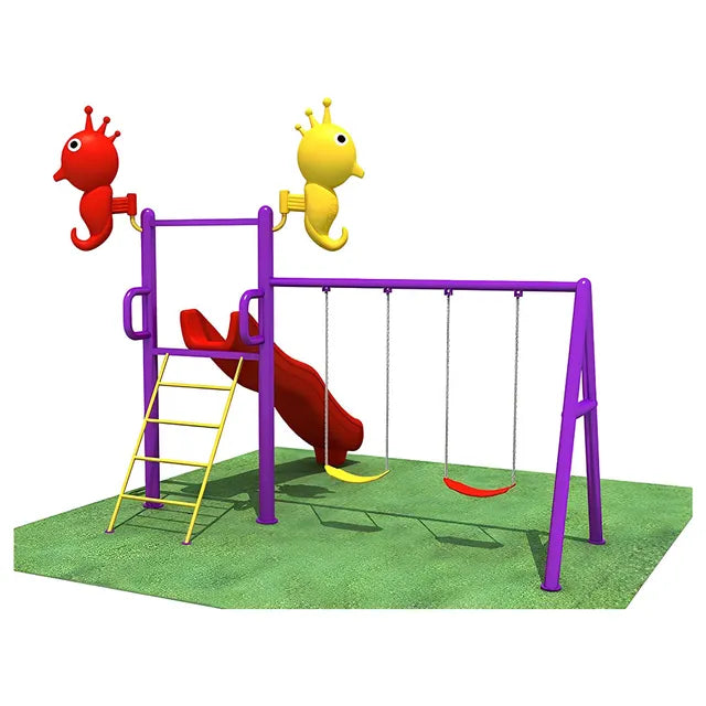 Myts Tiny Thrills Outdoor Playcentre with Slide & 2 Swings