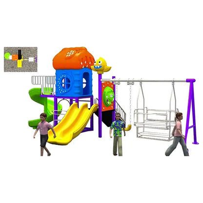 Myts Double Swing & Wavy Slide Adventure Mega Club Series