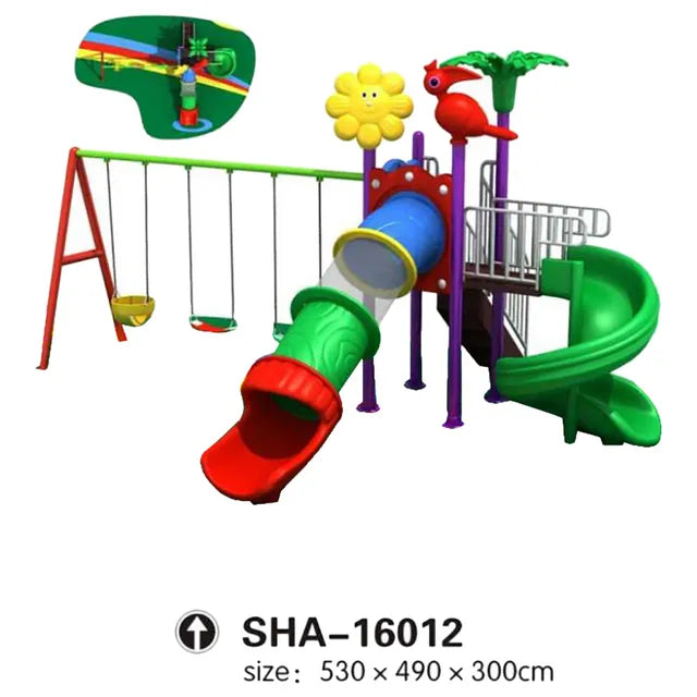 MYTS Thrilling Heights: Mega Pino Wavy Slide & Swings