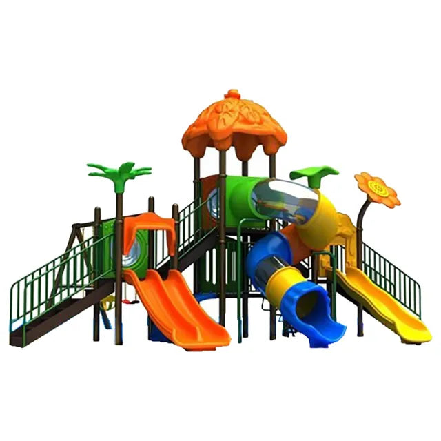 Myts Explorer's Paradise Mega Palm Kids Playground Set with Slide