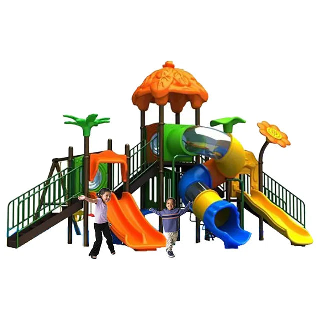 Myts Explorer's Paradise Mega Palm Kids Playground Set with Slide