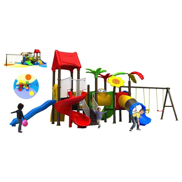 MYTS Floral Fantasy: Mega Kids Playsets with Swings and Slide