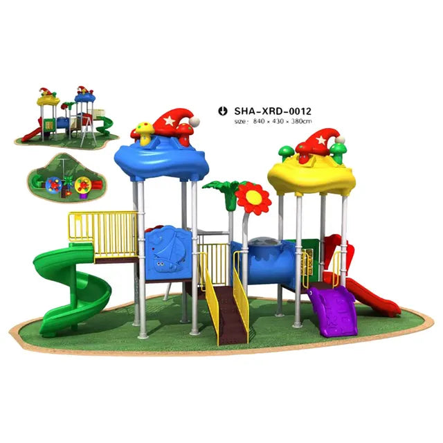 Myts Whimsical Wonderland Mega Funny Hat Playground with Slides