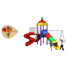 Myts Ultimate Adventure Playground Mega Playcell with Swings and Wavy Slide for Kids