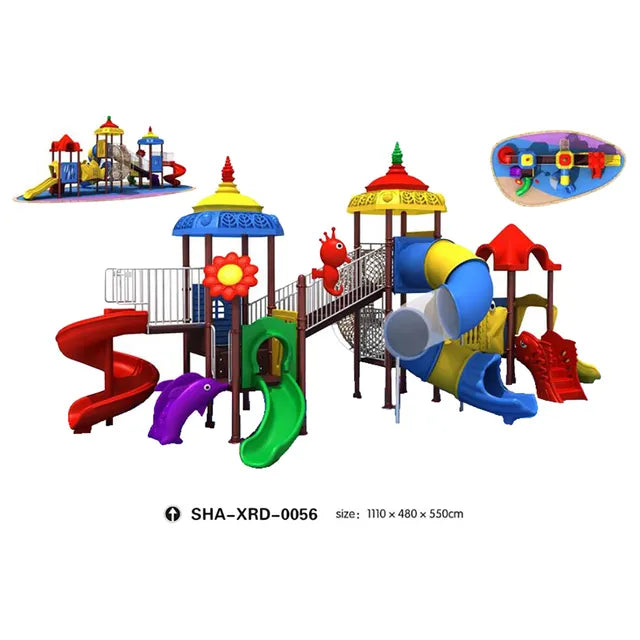 Myts Thrill Seeker's Haven Mega Playcell Kids Slide Combo