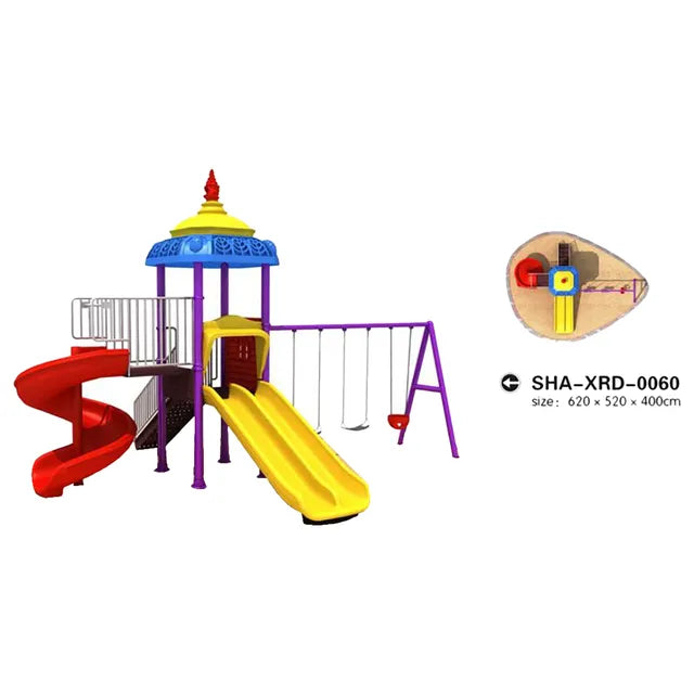 Myts - Mega Play centre Adventure Kids Swings And Wavy Slide