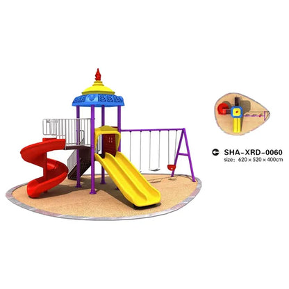 Myts - Mega Play centre Adventure Kids Swings And Wavy Slide