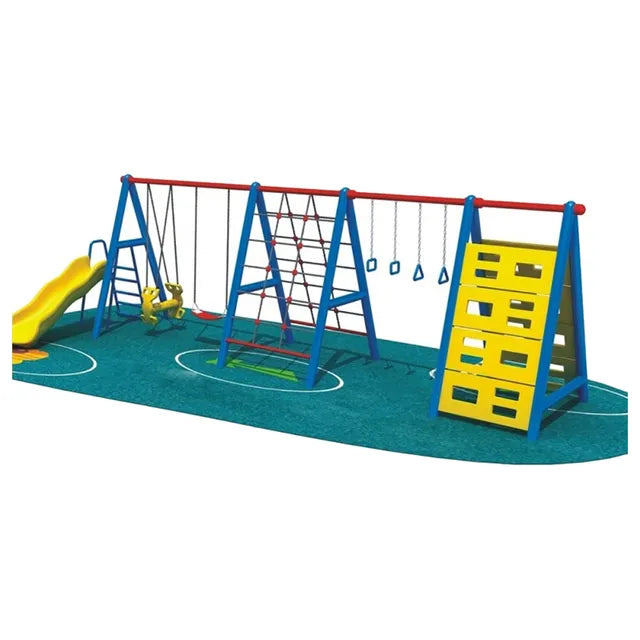 Myts Ultimate Play Haven Mega Kids Playground with Climbers, Swings, and Slider