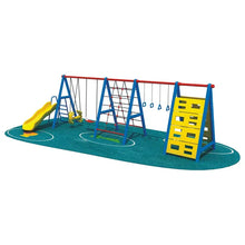 Myts Ultimate Play Haven Mega Kids Playground with Climbers, Swings, and Slider