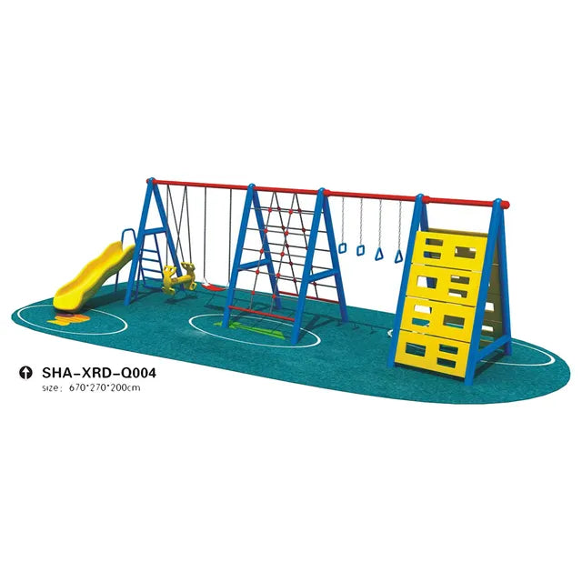 Myts Ultimate Play Haven Mega Kids Playground with Climbers, Swings, and Slider