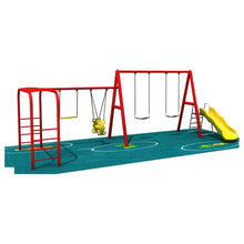 Myts Wild Wonder Mega Kids Swings N Slides With Monkey Climber