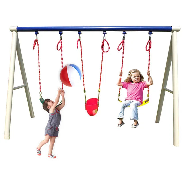 MYTS Metal Playground Swing Set: Outdoor Fun for Kids!