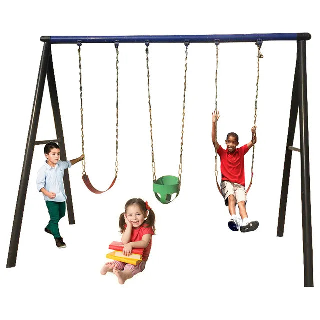 MYTS Metal Playground Swing Set: Outdoor Fun for Kids!