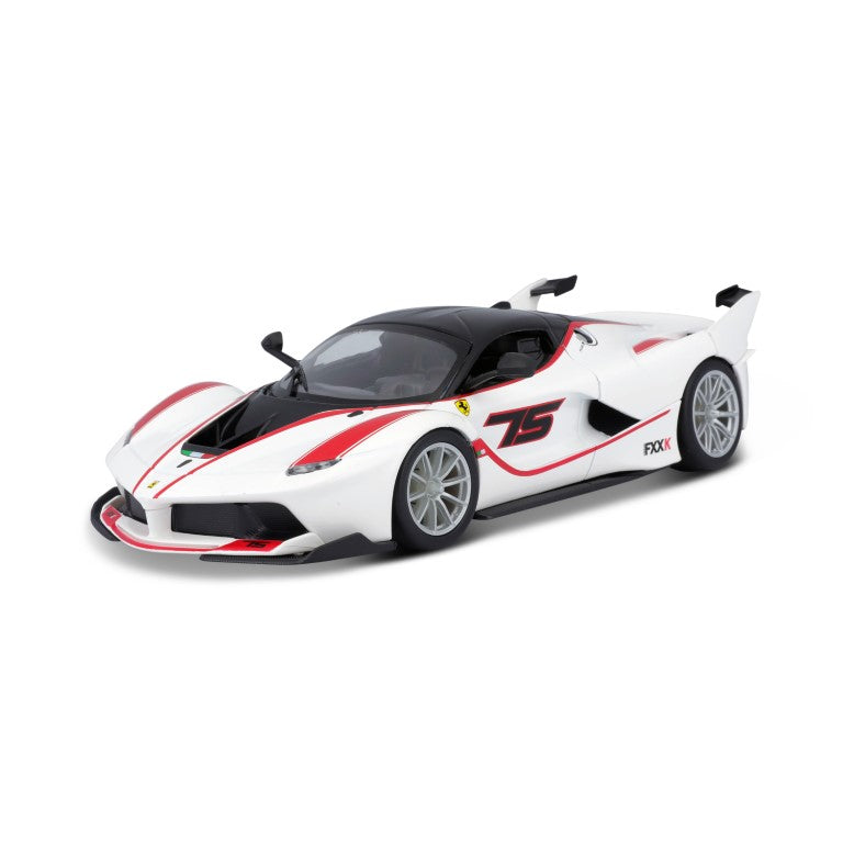 1/24 Bburago Ferrari Racing FXX-K #75 Diecast Model Car White