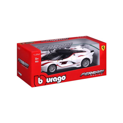 1/24 Bburago Ferrari Racing FXX-K #75 Diecast Model Car White