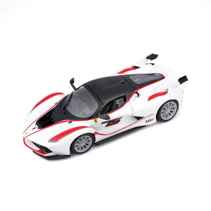 1/24 Bburago Ferrari Racing FXX-K #75 Diecast Model Car White