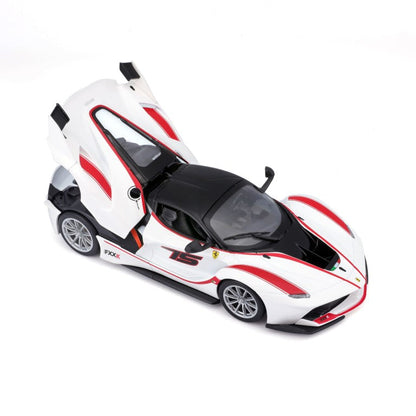 1/24 Bburago Ferrari Racing FXX-K #75 Diecast Model Car White