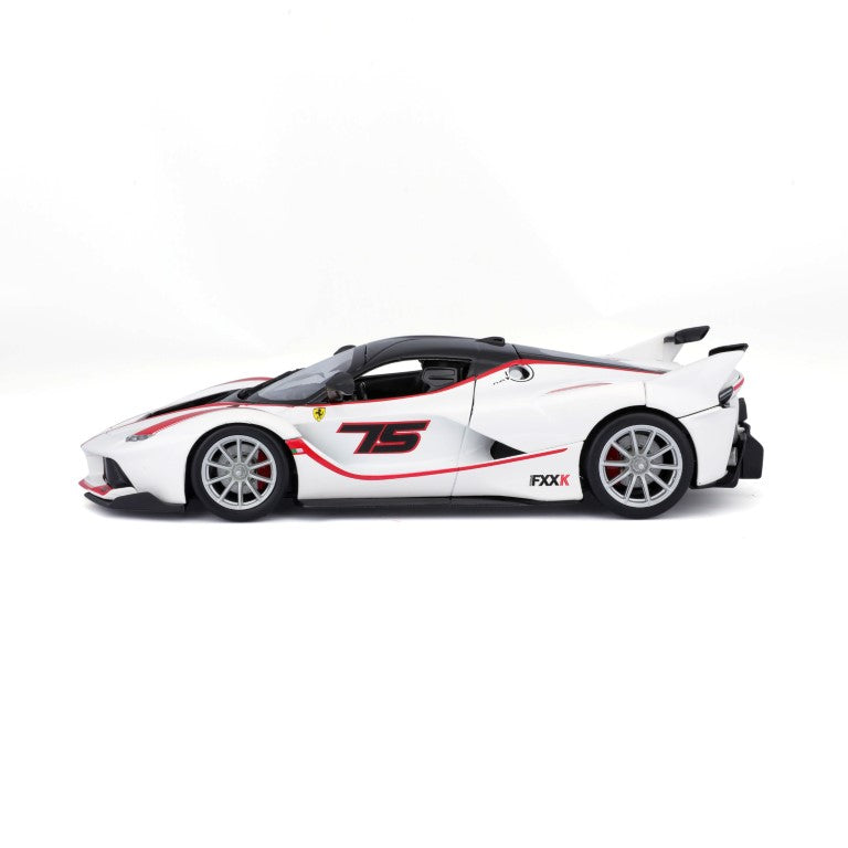 1/24 Bburago Ferrari Racing FXX-K #75 Diecast Model Car White