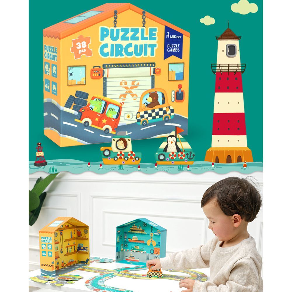 Puzzle Circuit City - 38 pcs