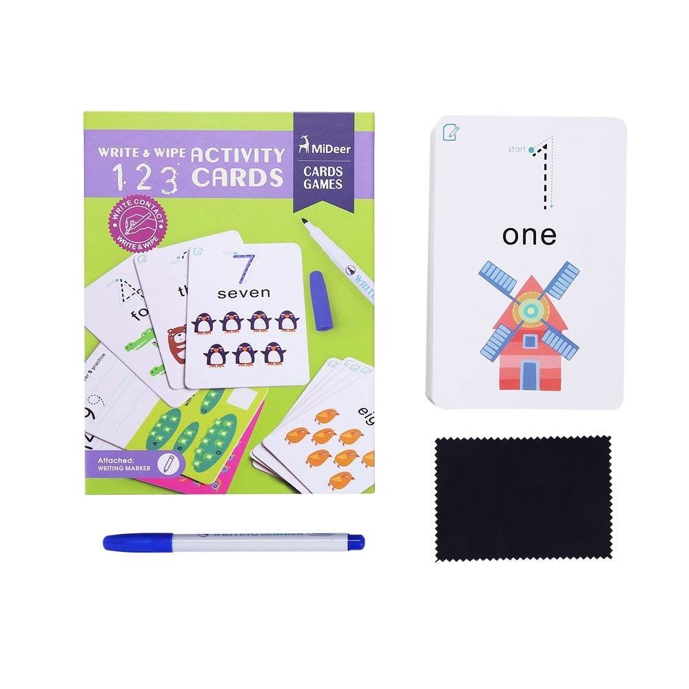 Write & Wipe Cards - 123