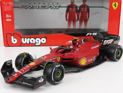 Bburago 1/18 Scale Model - Ferrari F1-75 (2022) Carlos Sainz #55