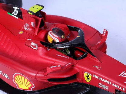 Bburago 1/18 Scale Model - Ferrari F1-75 (2022) Carlos Sainz #55