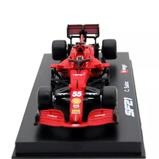 Bburago 1:43 Signature Series Ferrari F1 SF21 #55 Carlos Sainz 2021 Season