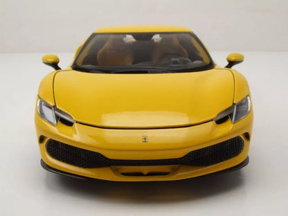 Ferrari 296 GTB Yellow 1:18 Diecast Model Car by Bburago