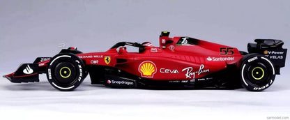 Bburago 1/18 Scale Model - Ferrari F1-75 (2022) Carlos Sainz #55