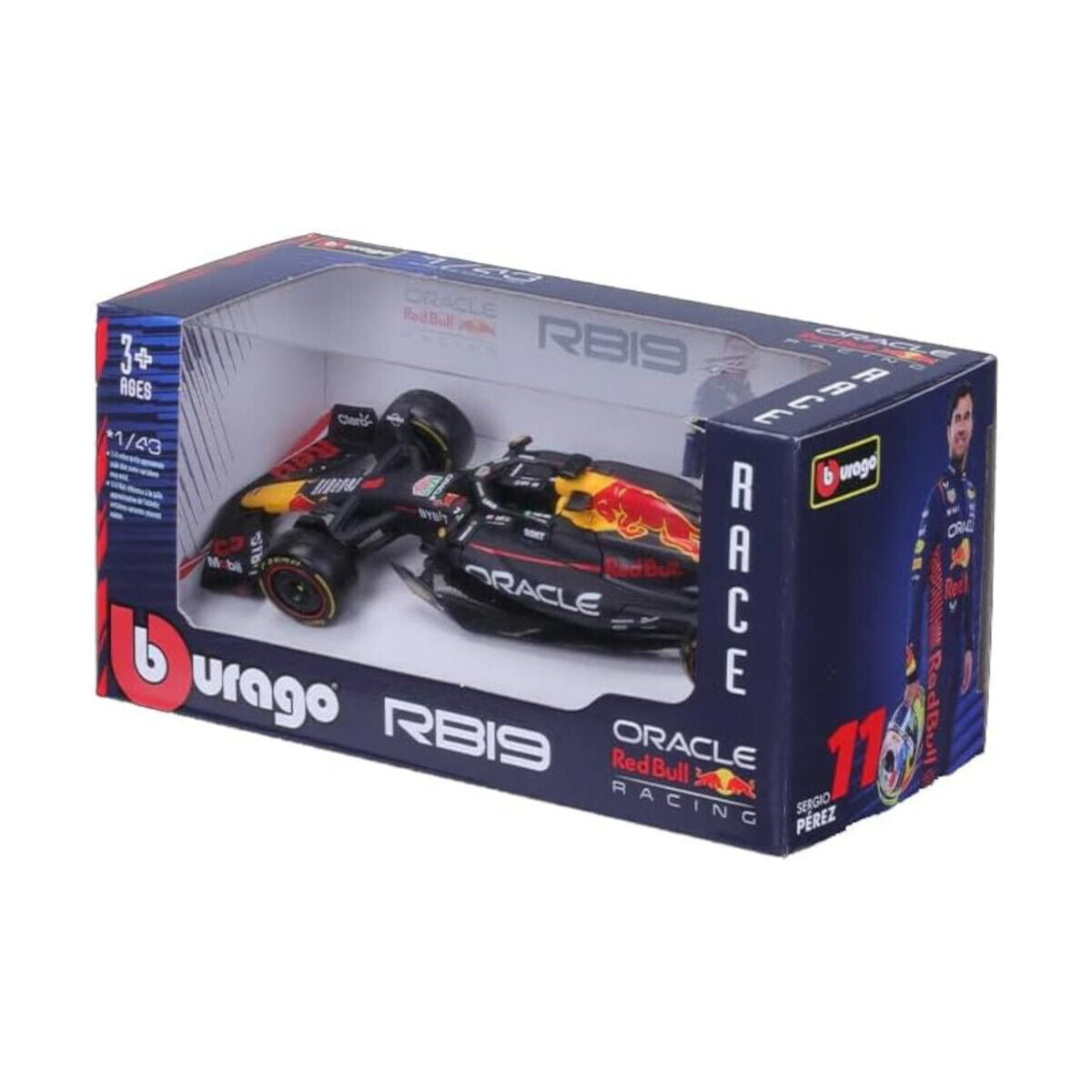 Bburago 18-38082 Red Bull Racing F1 RB19 Max Verstappen #1 Scale Diecast Car