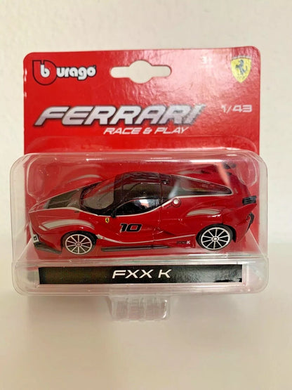 Bburago 1:43 Ferrari FXX K Race & Play Diecast Toy Car