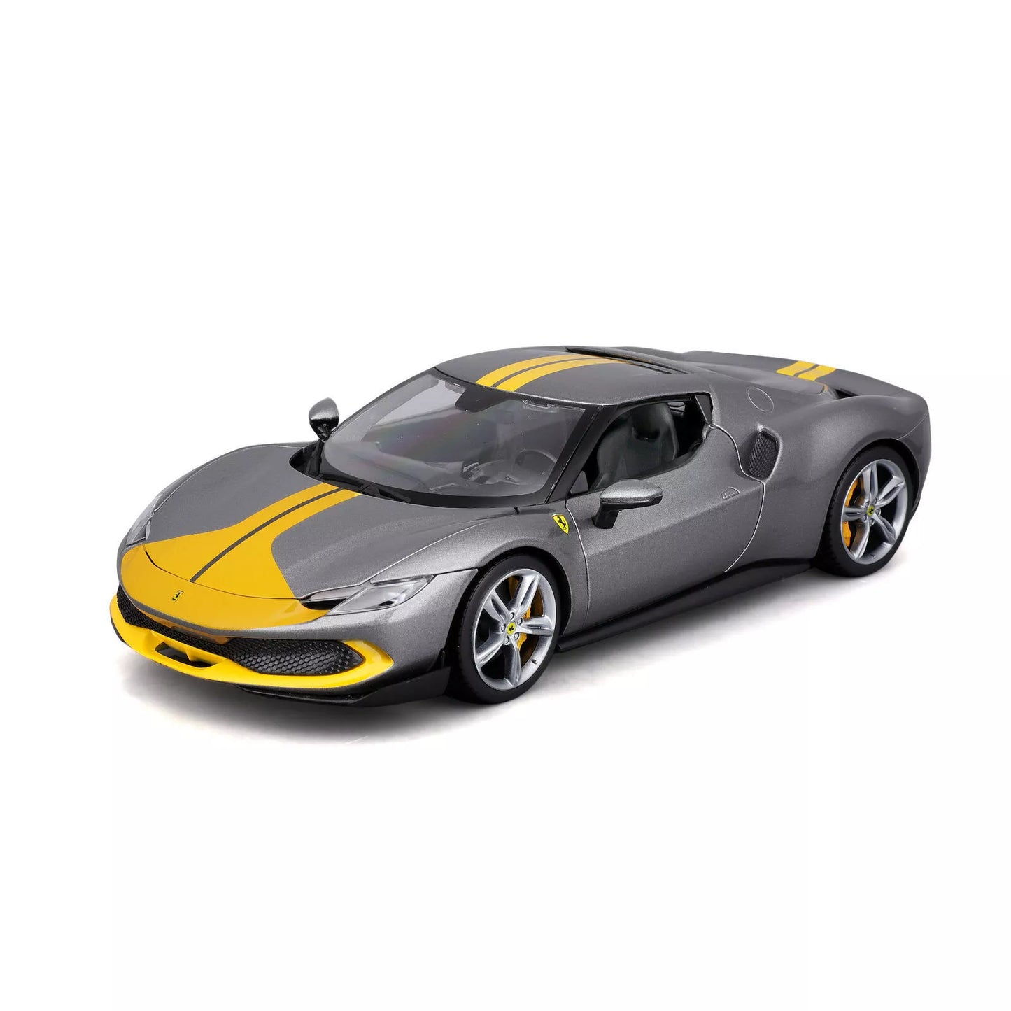 1:18 Ferrari 296 GTB Assetto Fiorano Grey Diecast Model by Bburago