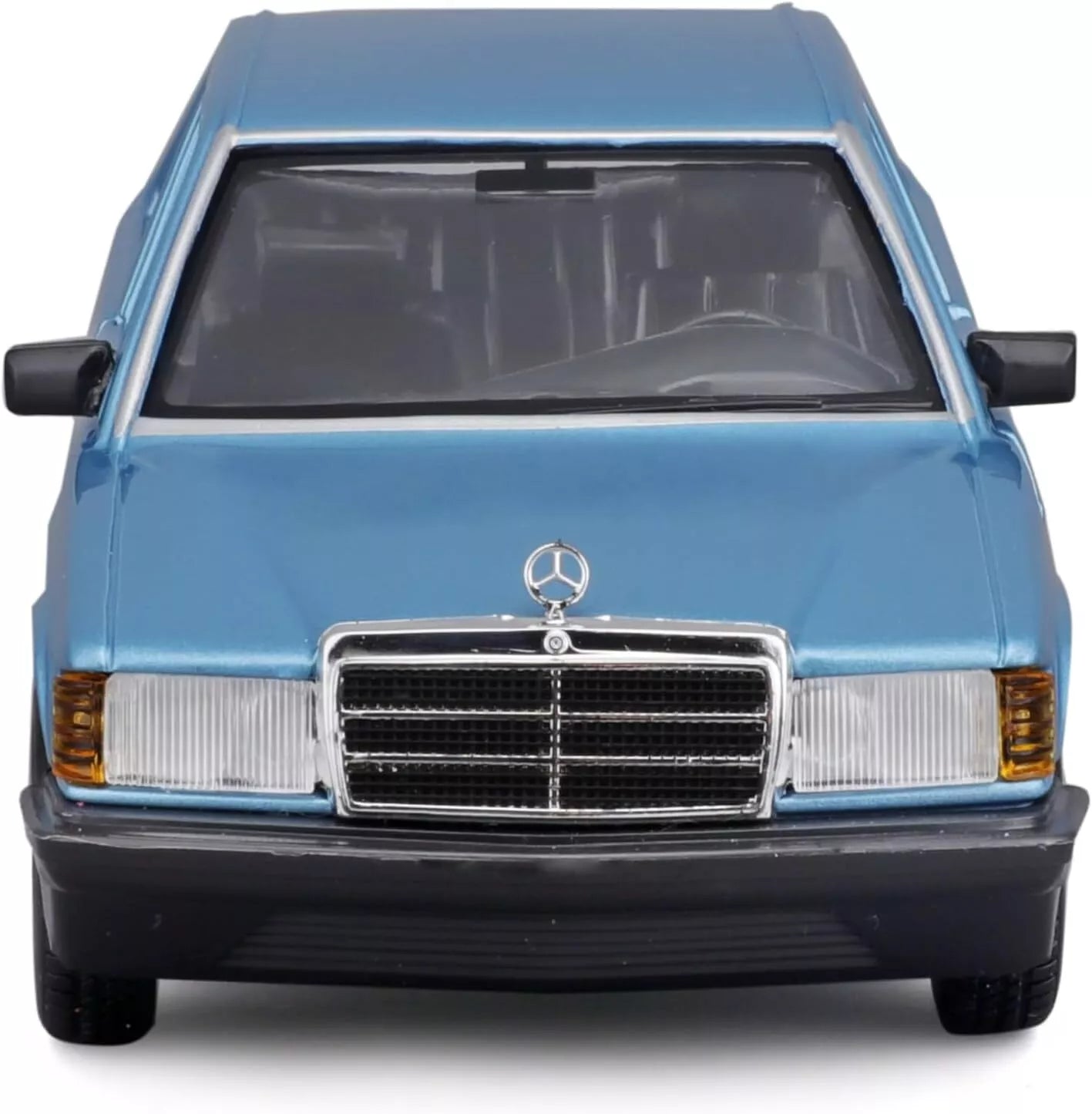 Bburago 18-21103 - Model Car - Mercedes 190E '87 (Diamond Blue, Scale 1:24)