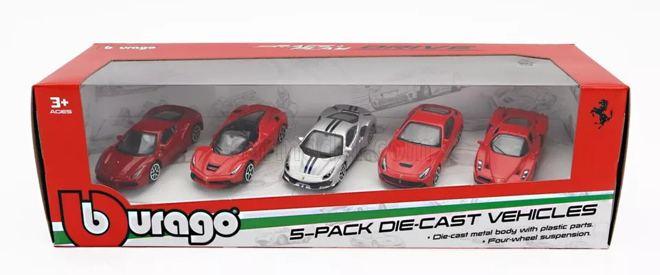 Bburago Ferrari 5-Car Set - 488 GTB