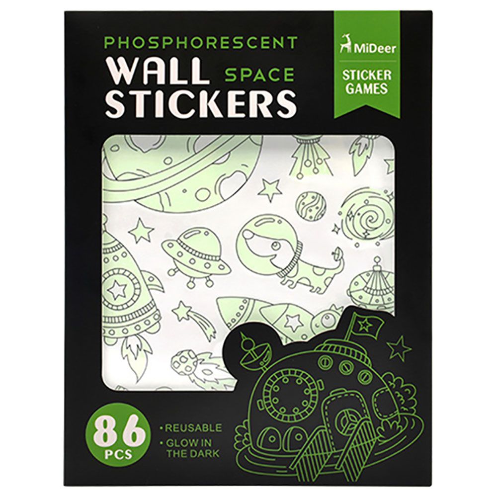 Fluorescent Stickers - Space