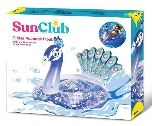 Sun Club Glitter Peacock Float 37612